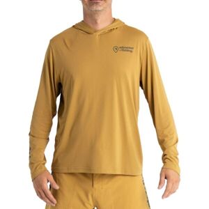 ADVENTER & FISHING Pánské funkční hooded UV tričko Pánské funkční hooded UV tričko, hnědá, velikost L