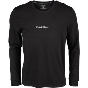 Calvin Klein L/S CREW NECK Pánské triko s dlouhým rukávem, černá, velikost L
