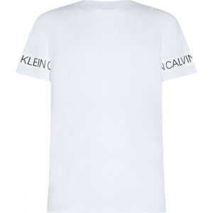 Calvin Klein SHORT SLEEVE T-SHIRT Pánské tričko, Bílá,Černá, velikost M