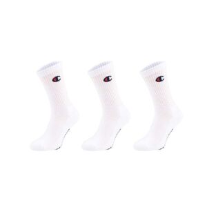 Champion 3PK CREW SOCKS Unisexové ponožky, bílá, veľkosť 35-38