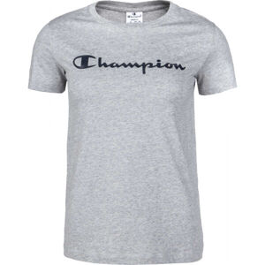 Champion CREWNECK T-SHIRT Pánské tričko, Tmavě šedá,Černá, velikost S