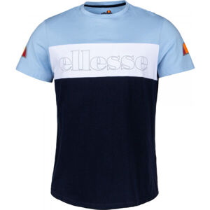 ELLESSE POGBINO TEE Pánské tričko, Tmavě modrá,Světle modrá,Bílá, velikost