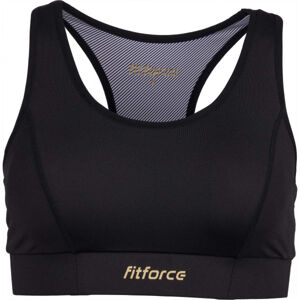 Fitforce PIRA Dámská fitness podprsenka, černá, velikost XS