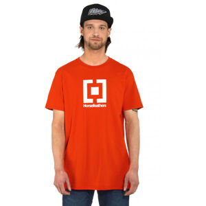Horsefeathers BASE T-SHIRT Pánské tričko, Červená,Bílá, velikost