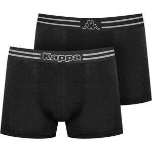 Kappa LOGO ZEN 2PACK Pánské boxerky, Černá, velikost