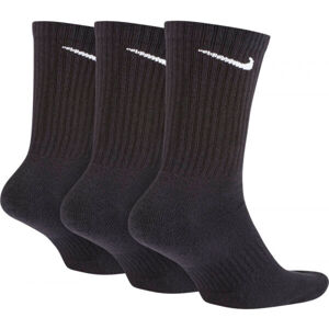 Nike EVERYDAY CUSH CREW 3PR U Ponožky, Černá, velikost L