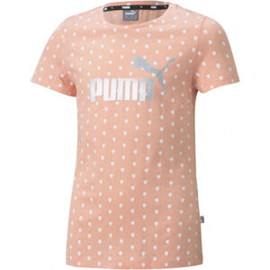 Puma ESS + DOTTED TEE G Dívčí triko, růžová, velikost 140