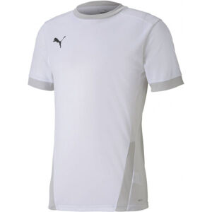 Puma TEAM GOAL 23 TEE Pánské sportovní triko, bílá, veľkosť S
