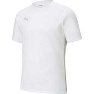 Puma TEAMCUP CASUALS TEE Fotbalové triko, bílá, velikost L