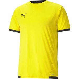 Puma TEAM LIGA JERSEY TEE Pánské fotbalové triko, žlutá, veľkosť S