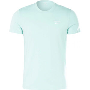Reebok IDENTITY CLASSIC TEE Pánské triko, Světle modrá,Bílá, velikost