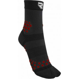Runto TRAIL Kompresní sportovní ponožky, Černá,Červená, velikost 36-39