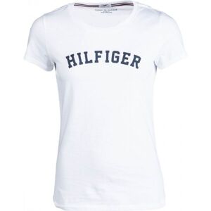 Tommy Hilfiger SS TEE PRINT šedá XS - Dámské tričko