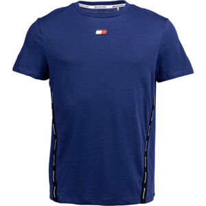 Tommy Hilfiger TAPE TOP Pánské tričko, tmavě modrá, velikost M