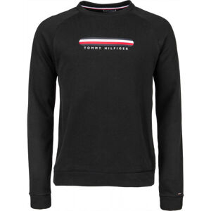 Tommy Hilfiger TRACK TOP Pánské triko s dlouhým rukávem, černá, velikost S