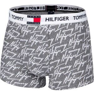 Tommy Hilfiger TRUNK PRINT Pánské boxerky, šedá, velikost L