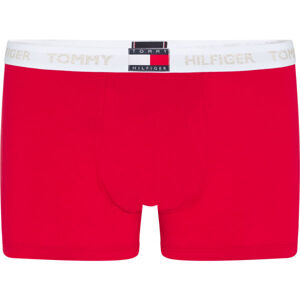 Tommy Hilfiger TRUNK Pánské boxerky, Červená,Bílá, velikost M